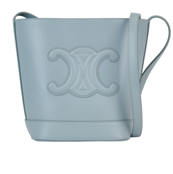 Small Triomphe Bucket, Calfskin, Light Blue, AN3272, DB, 3*